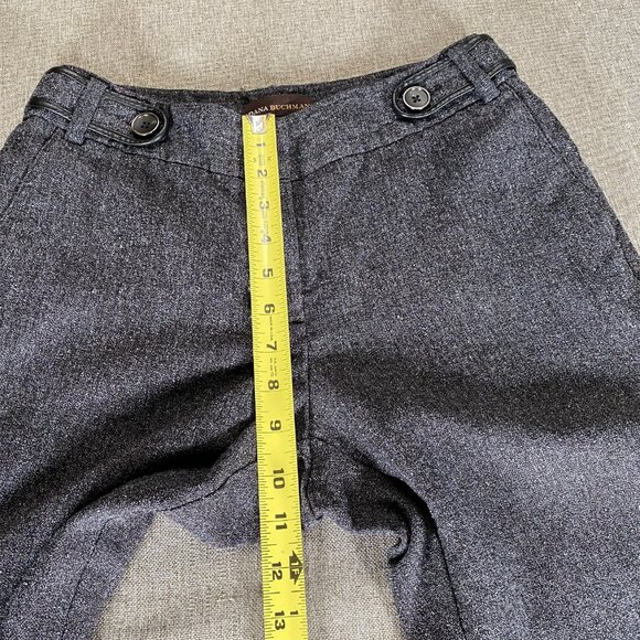 Dana Buchman Dress Pants Women's 8 Flat Front Mid Rise Gray - Picture 7 of 14